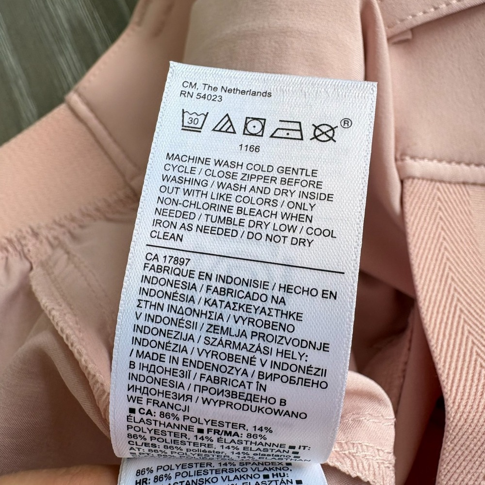 Athleta Womens Light Pink High Rise Straight Leg Vienna Cargo Pants Size 12/P - Picture 10 of 14